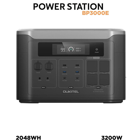 Портативная электростанция Oukitel 64000 мАч BP3000E - фото 