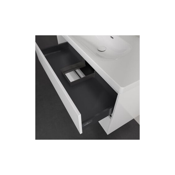 Тумба подвесная с раковиной-столешницей Villeroy&Boch Skyla 100 см C79900VE (раковина 5A51A501) brilliant white - фото 3