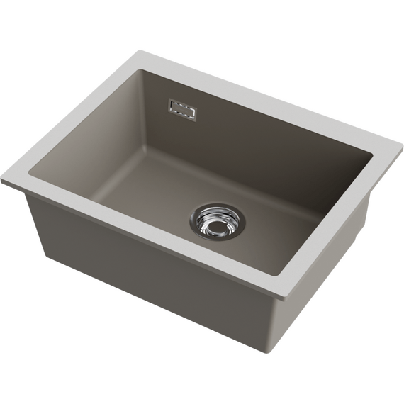 Кухонная мойка Omoikiri Omishima 60-U dg 4997556, dust grey - фото 