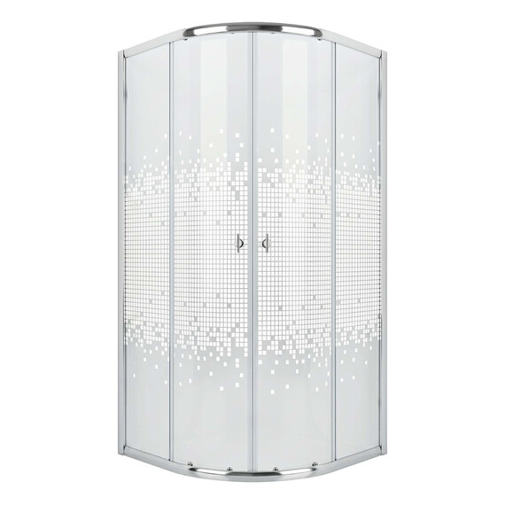 Душевое ограждение Niagara Eco 90x90 см NG-1001-14, хром/мозаика - фото 3