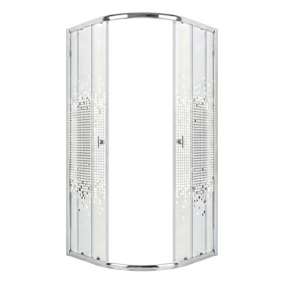 Душевое ограждение Niagara Eco 90x90 см NG-1001-14, хром/мозаика - фото 4