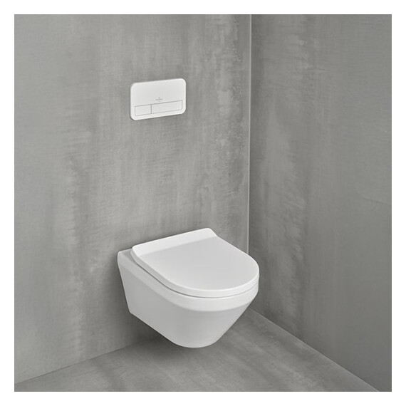 Унитаз подвесной безободковый Villeroy&Boch Architectura 4616CB01 с крышкой микролифт (система смыва Торнадо) - фото 6