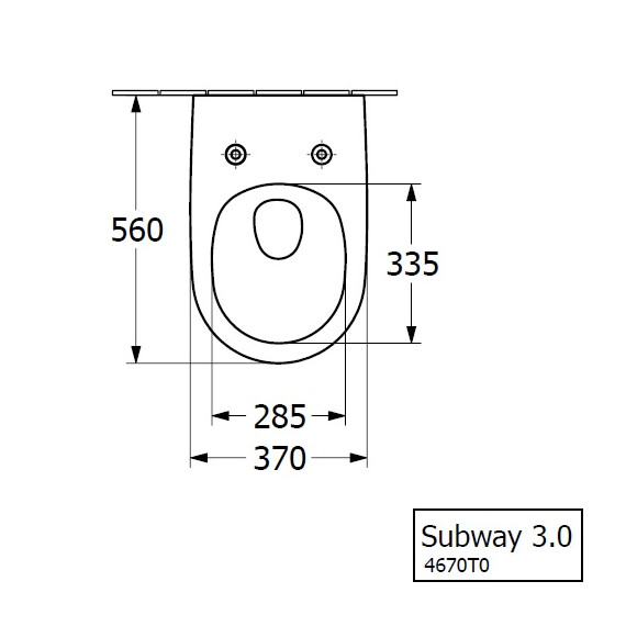 Унитаз подвесной безободковый Villeroy&Boch Subway 3.0 4670T0RW CeramicPlus (система смыва Торнадо) белый матовый - фото 10