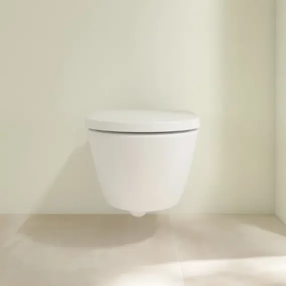 Унитаз подвесной безободковый Villeroy&Boch Subway 3.0 4670TSR1 с крышкой микролифт, CeramicPlus (система смыва Торнадо) - фото 5