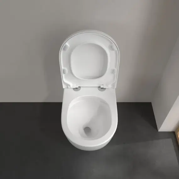 Унитаз приставной безободковый Villeroy & Boch Subway 3.0 4671T0R1 CeramicPlus (система смыва Торнадо) - фото 5