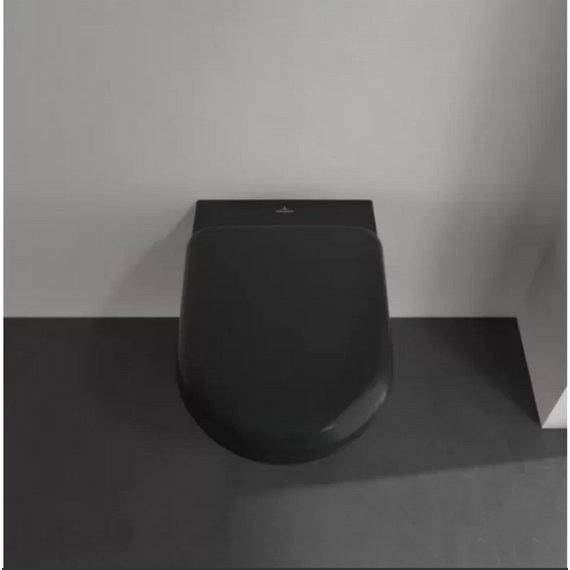 Унитаз подвесной безободковый Villeroy&Boch Antao 4674T0R7, CeramicPlus (система смыва Торнадо) Pure Black - фото 7