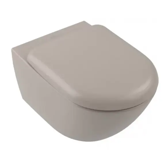 Сиденье с крышкой для унитаза Villeroy & Boch Antao 8M67S1AM микролифт, быстросъемное, цвет almond - фото 6