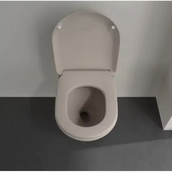 Сиденье с крышкой для унитаза Villeroy & Boch Antao 8M67S1AM микролифт, быстросъемное, цвет almond - фото 4