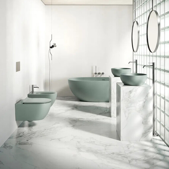 Унитаз подвесной безободковый Catalano Sfera 0511750028 (Система смыва торнадо) Acqua satinato - фото 2