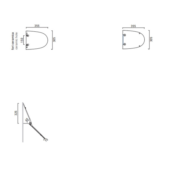 Крышка для писсуара Catalano Comfort 0951600001 с микролифтом - фото 2