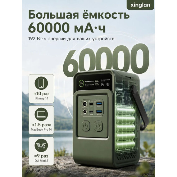 Зарядная станция Ctolity Apower AP200L power bank 60000 мАч - фото 6