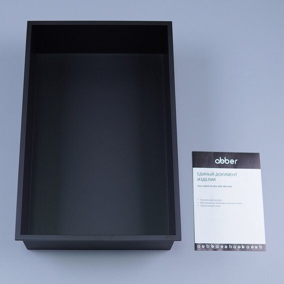 Скрытая настенная ниша ABBER Nischen 30 см AN3001MB, чёрный матовый - фото 3