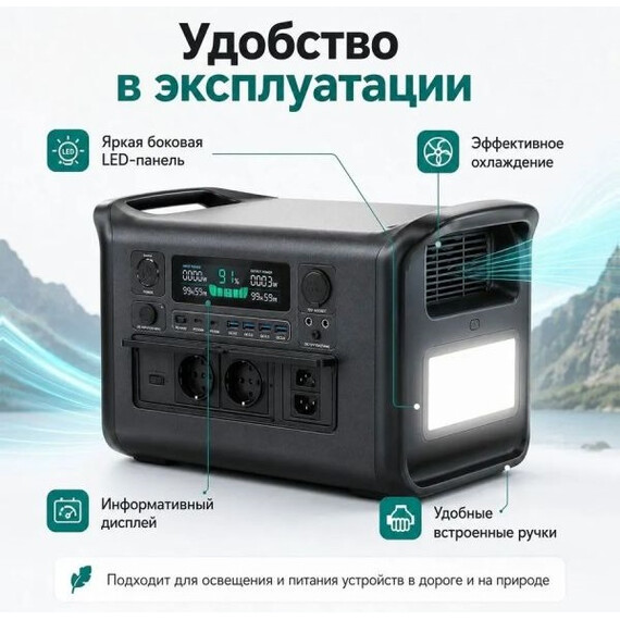 Портативная зарядная станция Ctolity Apower 1000 power bank 320000 мАч - фото 