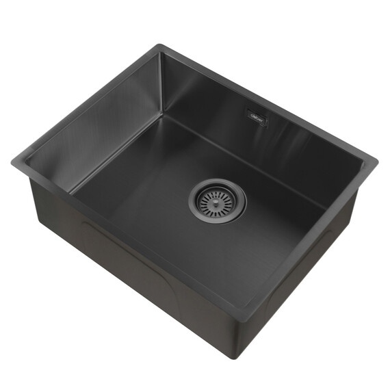 Кухонная мойка Abber Wasser Kreis AF2196MB, чёрный матовый - фото 