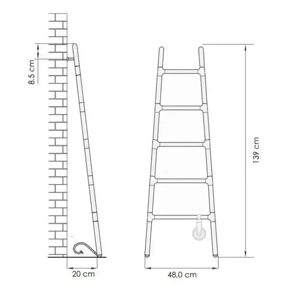 Полотенцесушитель электрический Wonzon & Woghand Rotenburg П5 480x1390 мм WW-PR207-CGG, серый глянцевый - фото 5