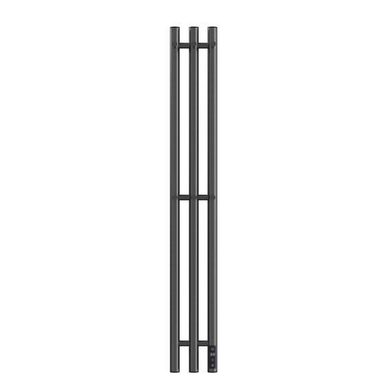 Полотенцесушитель электрический Apextermo Луна П3 120x1100 мм LN20112GN (скрытое подключение) оружейная сталь - фото 2