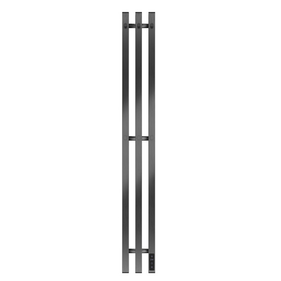 Полотенцесушитель электрический Apextermo Сириус П3 120x1100 мм SR20112GN (скрытое подключение) оружейная сталь - фото 3