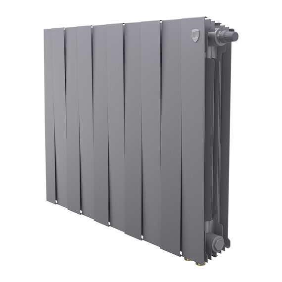 Радиатор Royal Thermo PianoForte 500 Silver Satin 810x590 мм (10 секций) - фото 