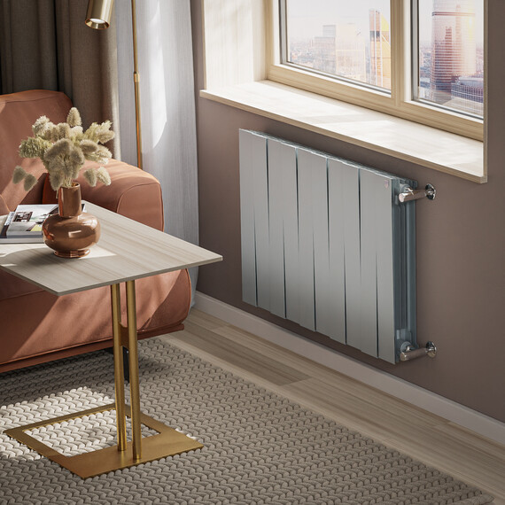 Радиатор Royal Thermo PianoForte 500 Silver Satin 810x590 мм (10 секций) - фото 5
