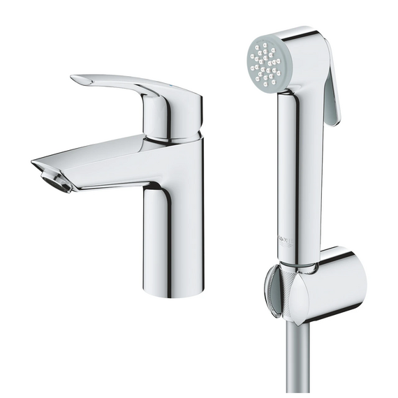 Смеситель для раковины с лейкой для биде Grohe Eurosmart New 23124003 - фото 2