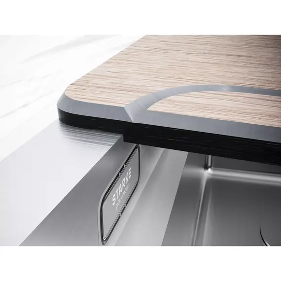Кухонная мойка Paulmark NEXT-MULTI SINK 54-L UNI 1,2 мм PM785445-L-BS, брашированная сталь - фото 7