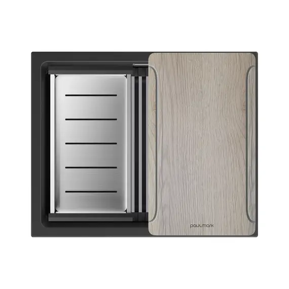 Кухонная мойка Paulmark LUMI-MULTI SINK 55 UNI LU-MULTI 55-AN, антрацит - фото 