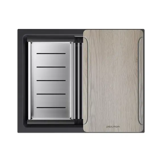 Кухонная мойка Paulmark LUMI-MULTI SINK 55 UNI LU-MULTI 55-BLM, чёрный - фото 