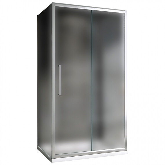 Душевое ограждение Abber Schwarzer Diamant 150x80 см AG30150MH-S80M-S80M, хром/матовое - фото 2