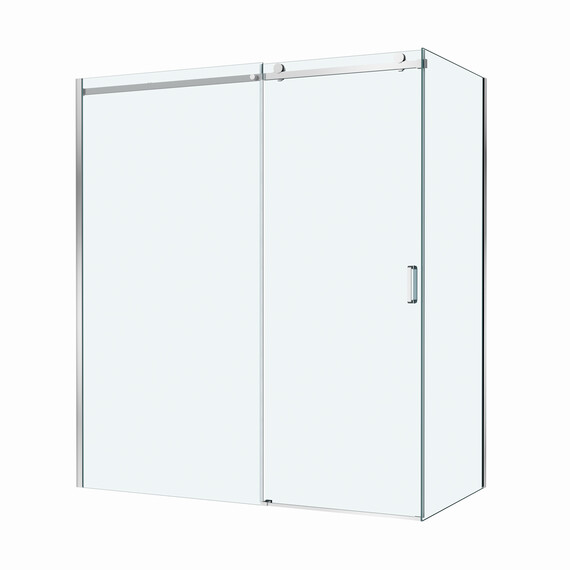Душевое ограждение BelBagno 180x100 см SOFT_CLOSE-2-AH-1-180/100-C-Cr (стекло 8 мм) хром/прозрачное - фото 8