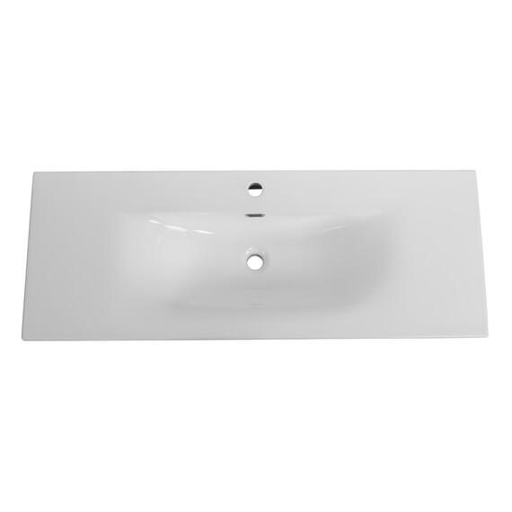 Тумба подвесная с раковиной-столешницей BelBagno 120 см UNO-1200-2C-SO-BO (раковина BB-8099-120) белый матовый - фото 2