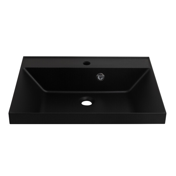 Тумба подвесная с раковиной BelBagno MARINO-H60-600-2C-SO-RN-P 60 см (раковина чёрная BB600/450-LV-ART-AST-NERO) Rovere Nature - фото 11