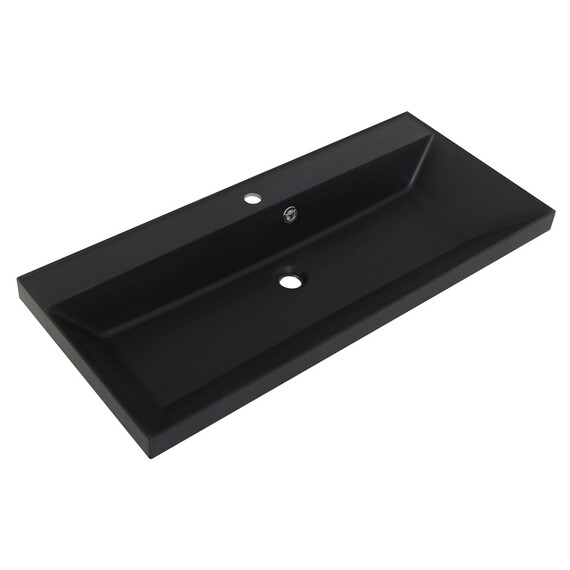 Тумба подвесная с раковиной BelBagno MARINO-800-2C-SO-RG-P 80 см, Rovere Grigio (раковина BB800/450-LV-ART-AST-NERO) - фото 3