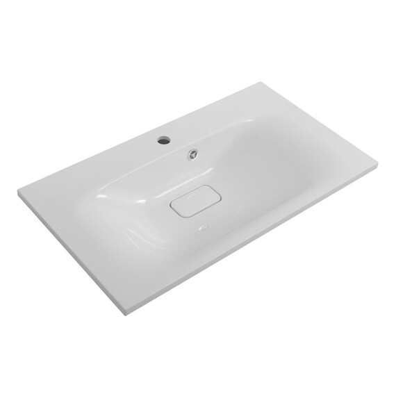 Тумба напольная с раковиной BelBagno 80 см MARINO-800-2C-PIA-BL-P (раковина BB800/450-LV-MR-FT) белый - фото 2