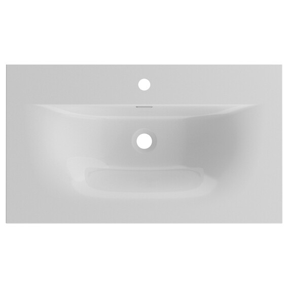 Тумба подвесная с раковиной BelBagno 80 см MARINO-CER-N-800-2C-SO-BL-P, bianco lucido - фото 2