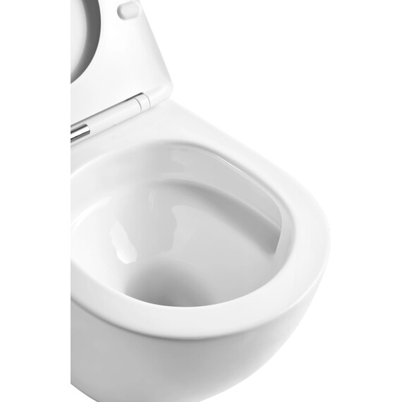 Инсталляция с подвесным унитазом комплект: Grohe Rapid SL 38772001 с подвесным безободковым унитазом Taliente Amato Tornado 3 AM55003 сиденье микролифт, крепление, кнопка смыва хром (система смыва Торнадо) - фото 10