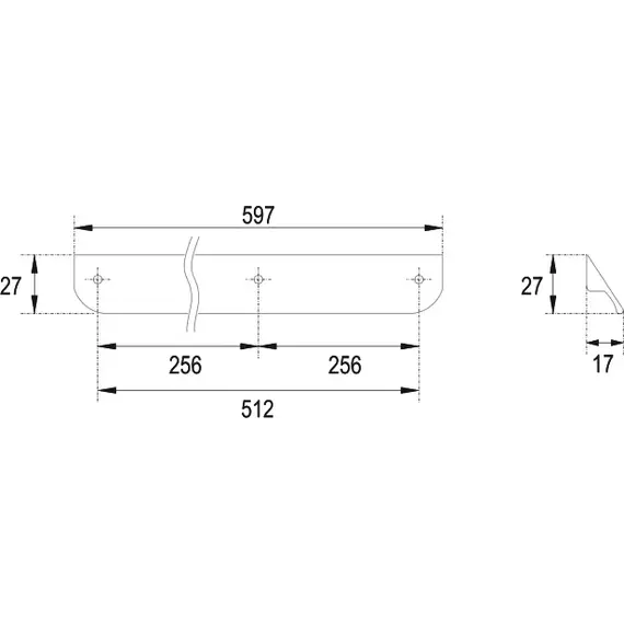 Тумба подвесная с раковиной Cezares ECO-CER-N-1200-2C-SO-NCS-P 120 см (раковина CZR-8073-120, ручки RS156SG.3/512) орех шоколад софт - фото 8
