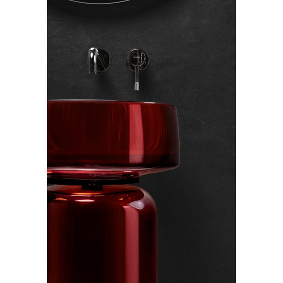 Раковина-чаша Boheme Glow 40 см 810-G-BUR, burgundy - фото 3