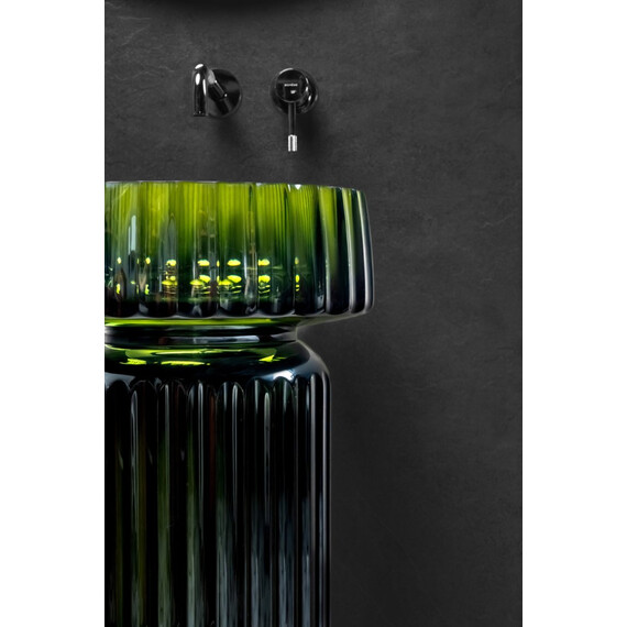Раковина-чаша Boheme Glow 40 см 810-RIB-G-OL, transparent olive - фото 4