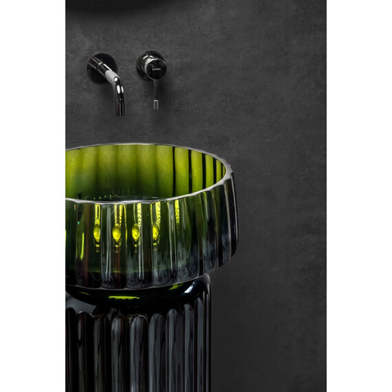 Раковина-чаша Boheme Glow 40 см 810-RIB-G-OL, transparent olive - фото 13