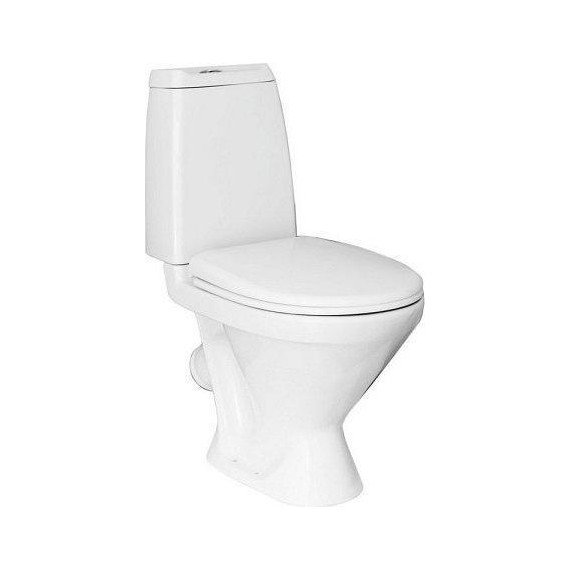 Унитаз напольный Sanita Кама эконом WC.CC/Kama/1-P/WHT.G/S1 с крышкой полипропилен - фото 2