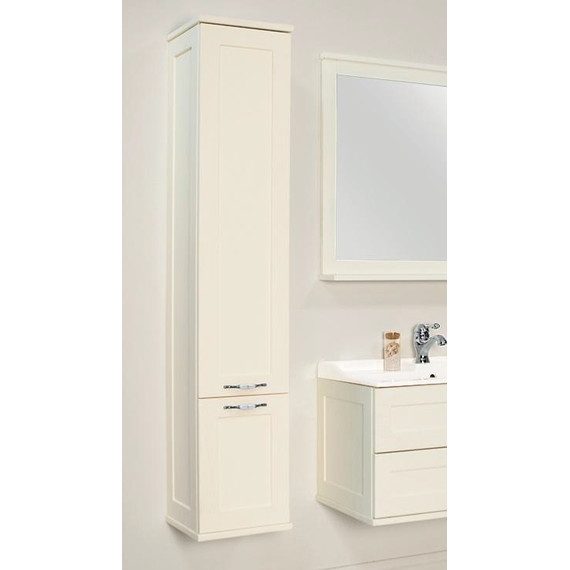 Пенал подвесной Акватон Леон 31 см с корзиной 1A186503LBPS0, дуб белый - фото 5