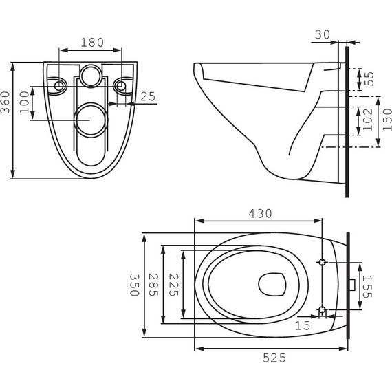 Инсталляция с подвесным унитазом Cersanit Delfi (кнопка хром глянцевый) - фото 10