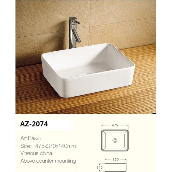 Раковина-чаша Azario 47 см AZ-2074 - фото, картинка 2 Раковина-чаша Azario 47 см AZ-2074 - фото 2