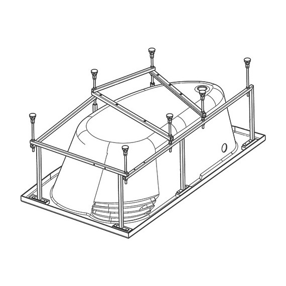 Каркас для ванны Santek Майорка 150x90 см 1.WH11.2.431 - фото 