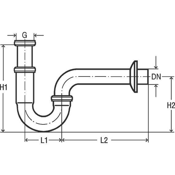 Сифон для умывальника Viega 305611 DN32 - фото 2