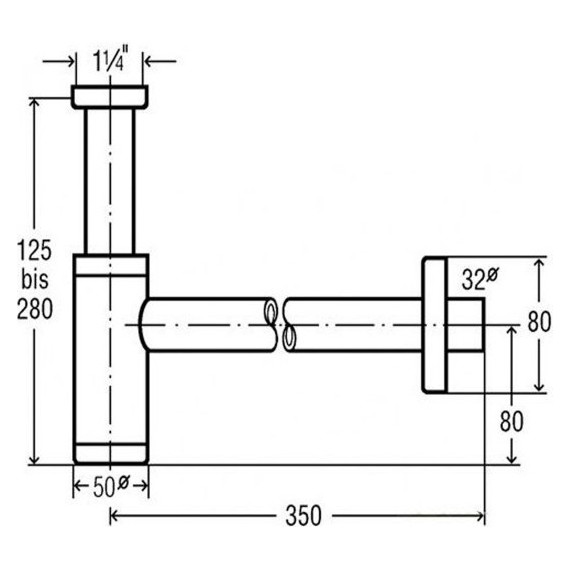 Сифон для умывальника Viega Eleganta 1 440190 DN32 - фото 3