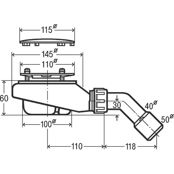 Сифон для душевого поддона Viega Tempoplex 634100 DN90 - фото, картинка 2 Сифон для душевого поддона Viega Tempoplex 634100 DN90 - фото 2