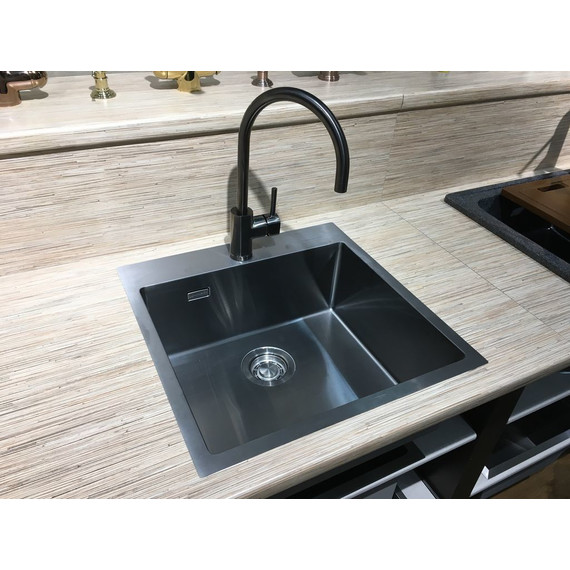 Кухонная мойка Omoikiri AKISAME 46-IN (4973095) 1,2 мм, вороненая сталь, Цвет производителя: вороненая сталь - фото 2