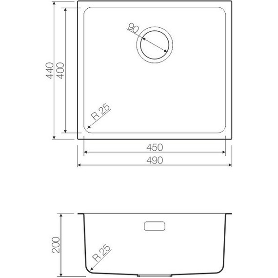 Кухонная мойка Omoikiri TADZAVA 49-GM (4993076) 0,9 мм, вороненая сталь, Цвет производителя: вороненая сталь - фото 6