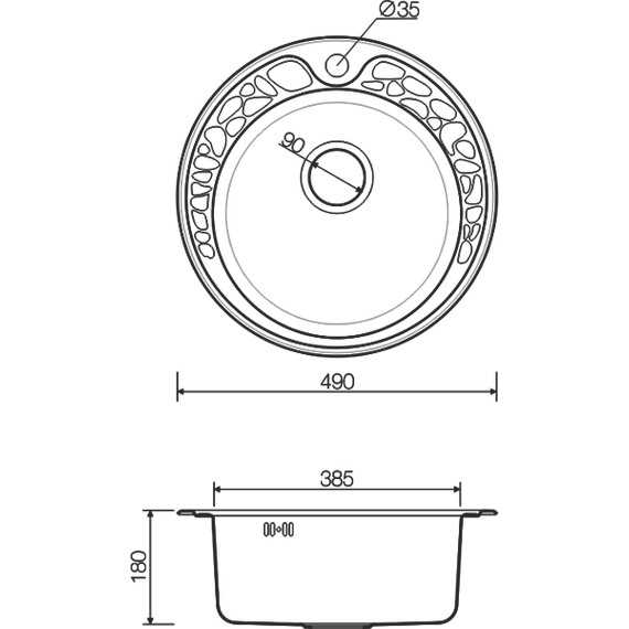 Кухонная мойка Omoikiri TOVADA 49-1-IN (4993006) 0,8 мм, нержавеющая сталь - фото, картинка 6 Кухонная мойка Omoikiri TOVADA 49-1-IN (4993006) 0,8 мм, нержавеющая сталь - фото 6